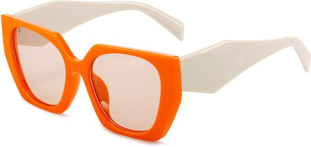 Techsuit 3967 Sonnenbrille Damen, Cat-Eye, Vollrand, Orange, Plastic - Bild 1
