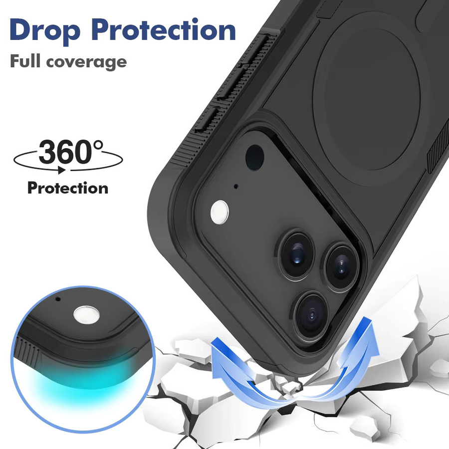 Ott-Box Robuste Panzerhülle mit MagSafe für iPhone 17 Pro Max, 16, 15, 14 Plus und 13 Pro in Schwarz oder Blau - Bild 4