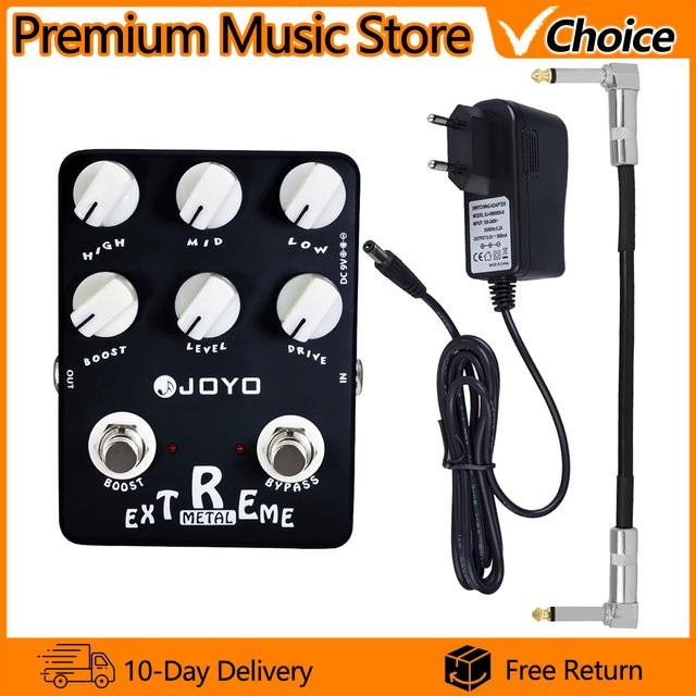 JOYO JF-17 Extreme Metal Distortion Gitarren-Effektpedal in Schwarz mit True Bypass für E-Gitarren - Bild 1