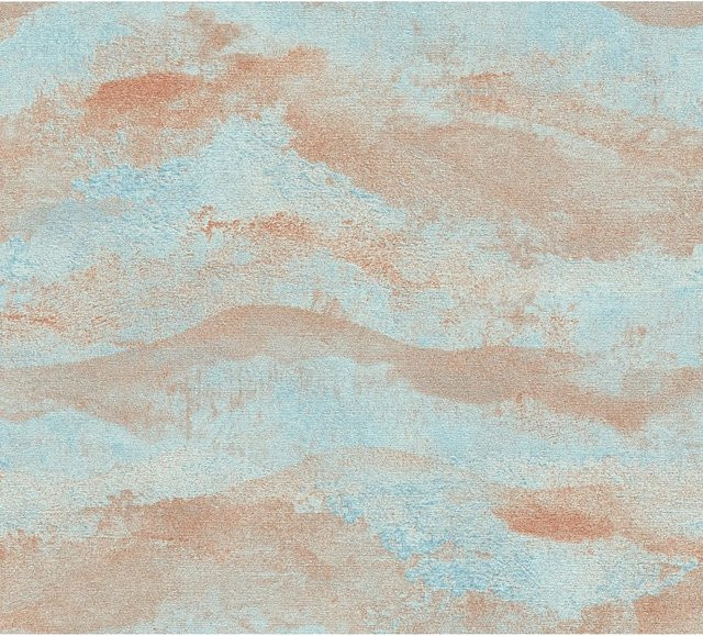 A.S. Creation Vliestapete Abstrakt Landschaft in Hellblau, B: 10,05 m x B: 0,53 m - Bild 1