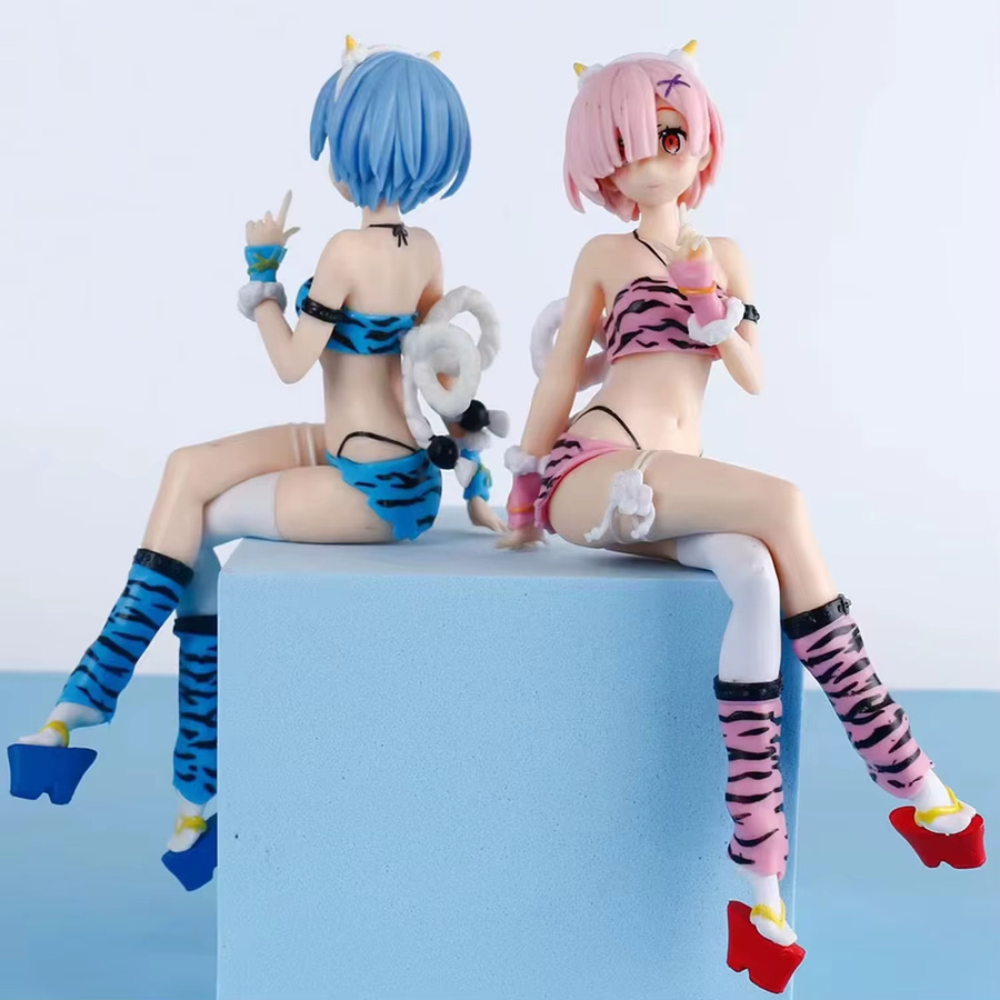 Bandai Re:Zero Rem & Ram Sammelfiguren, Anime-Charakter-Modellset, 2-teiliges Set - Bild 2