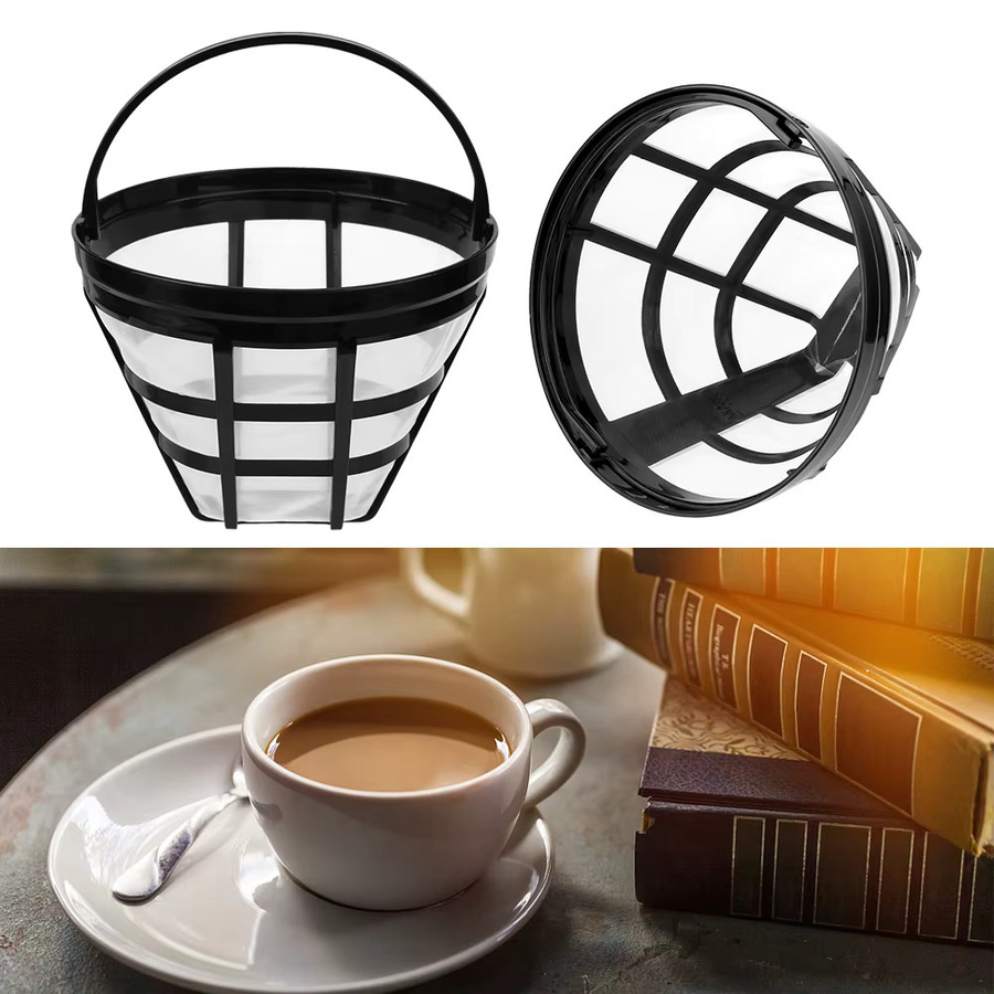 Wiederverwendbarer Kaffeefilter aus feinem Mesh-Sieb in Schwarz für Kaffeemaschinen - Bild 3