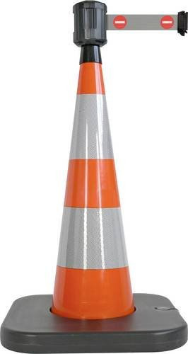 VISO RCX102ENT Leitkegel Verboten mit Gurt und Kette in Orange, Durchmesser: 9 cm, Höhe: 100 cm - Bild 1