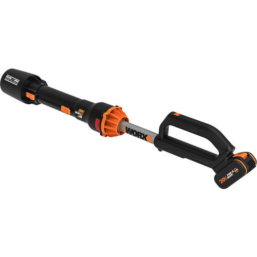 WORX Akku-Laubbläser PowerShare Set mit Akku und Ladegerät, schwarz-orange, max. Blasgeschwindigkeit 209 km/h - Bild 3