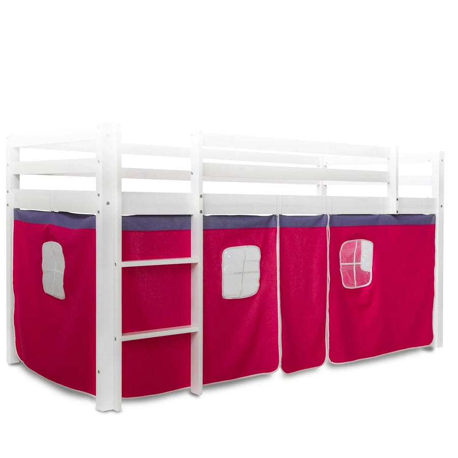 Homestyle4u Bettumrandung für Kinderhochbett aus Baumwolle in Pink - Bild 2
