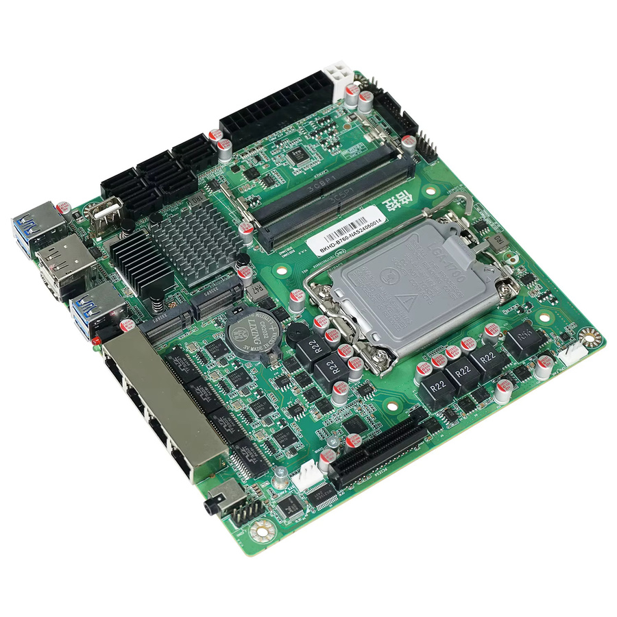 YiHESZ B760 Mini-ITX NAS Motherboard mit LGA1700 Sockel, 8 SATA Anschlüssen und 4x 2,5G LAN sowie 2x M.2 Slots für Intel Core CPUs - Bild 2