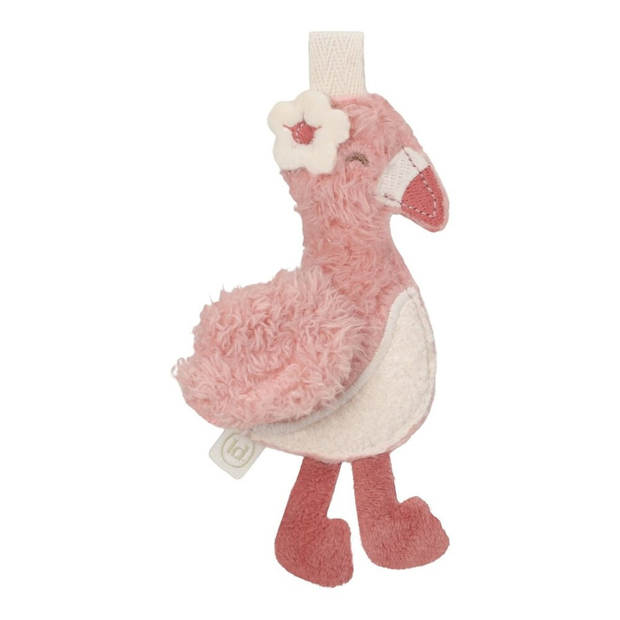 Little Dutch Girlandenelement Flamingo Safari Friends in Pink mit Pompoms aus Textil - Bild 1