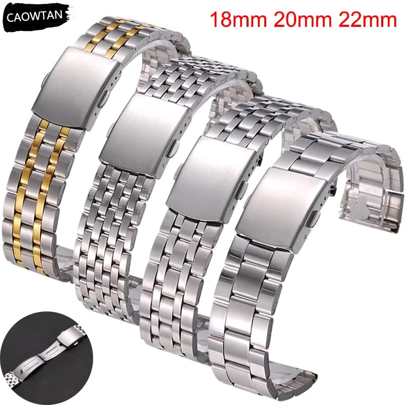 CAOWTAN Uhrenarmband Edelstahl, Silber, Unisex - Bild 3