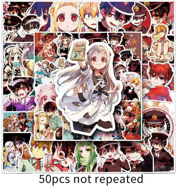50 Stück Wasserdichte Anime Aufkleber Hanako Kun Yugi Amane Manga Cartoon Graffiti Dekorationen von CHIC STUDIO in Multicolor - Bild 1