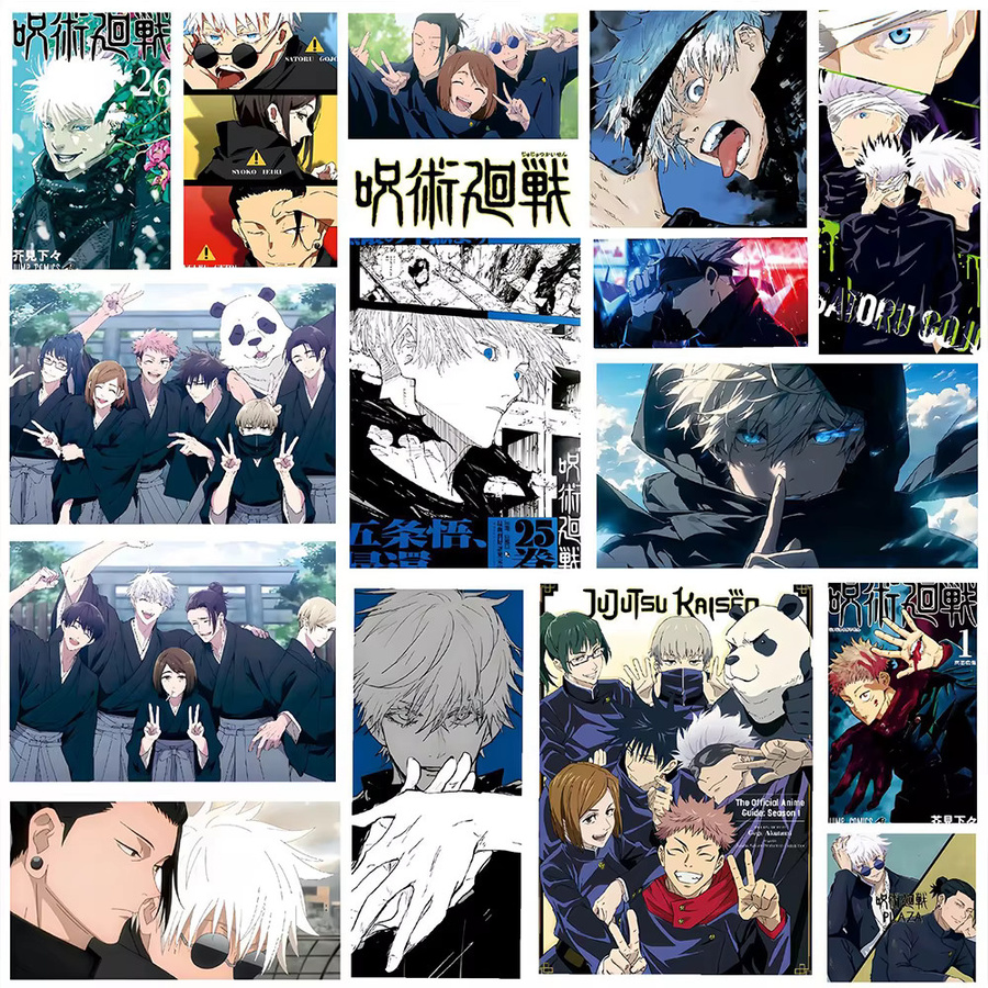 Bandai Jujutsu Kaisen Anime Aufkleber, PVC-Aufkleber, Bunt / Mehrfarbig - Bild 3