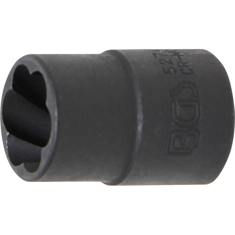 BGS Spiral-Profil-Steckschlüssel-Einsatz Schraubenausdreher 5274 mit 10 mm 3/8 Zoll Innenvierkant und 14 mm Schlüsselweite - Bild 2