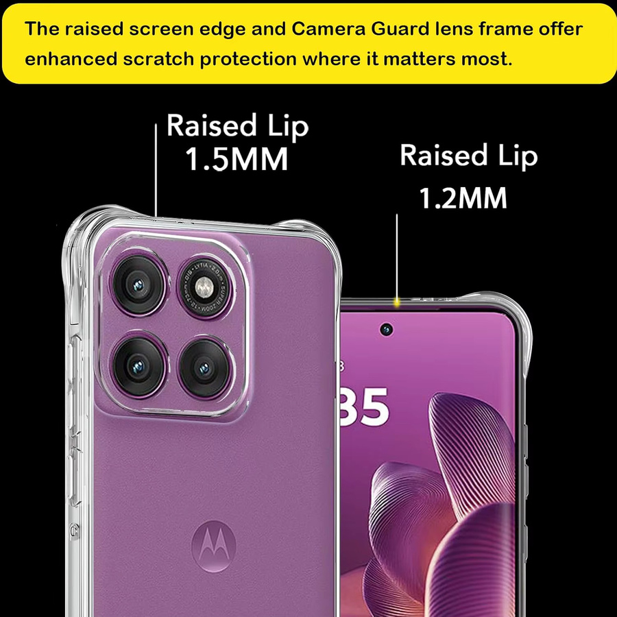 Transparente stoßfeste TPU-Handyhülle für Motorola Moto Edge 60, Moto Edge 60 Pro, Moto Edge 60 Fusion und Moto Edge 50 - Bild 2