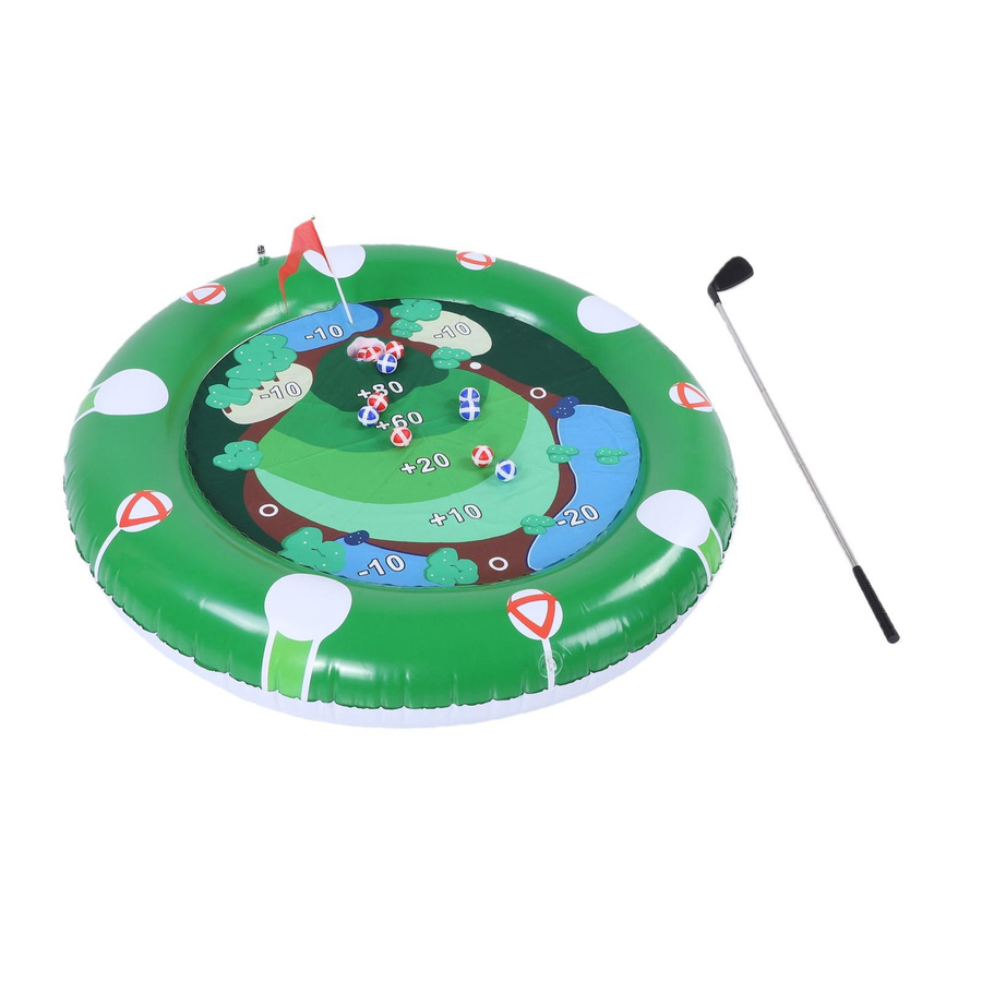 KaiSai Aufblasbares Golf-Pool-Spielset aus PVC in Grün für Poolpartys - Bild 2