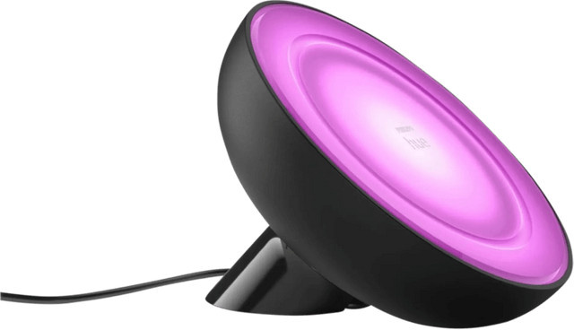 Philips Hue Bloom Tischlampe LED White & Color Schwarz dimmbar mit Bluetooth und RGB-Effekten - Bild 1