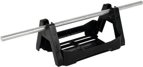 DEHN Dachleitungshalter 253051 DLH KF2 8 LO in Schwarz, B/T/H: 141 x 86 x 70 cm - Bild 1