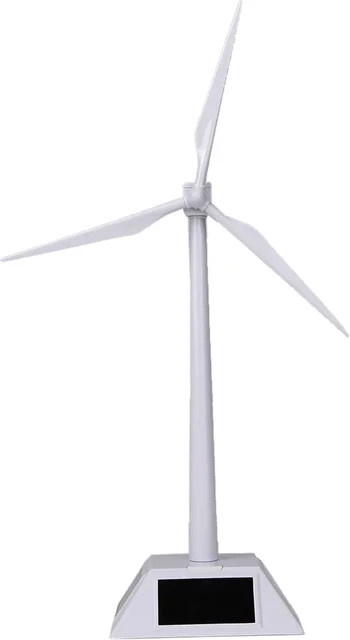 APWIKOGER Solar betriebene Windmühle, Windkraftanlage, Elektronische Farm, Desktop-Modell - Bild 1