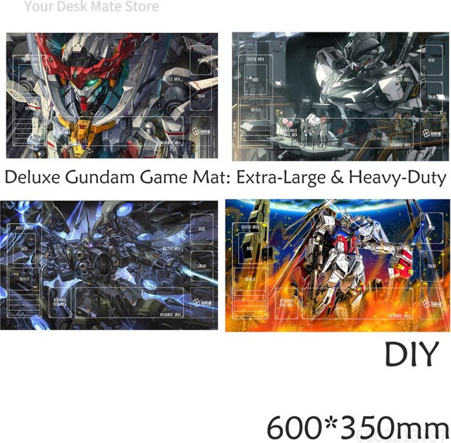Bandai Gundam Spielmatte, Kshatriya-Design, The Witch From Mercury, Einzelspieler-TCG, rutschfeste Matte - Bild 1