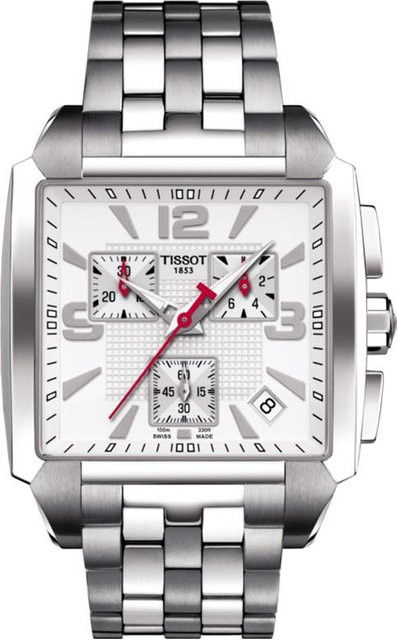 Tissot Armbanduhr, Quarz, Edelstahl, Weiß, Herren - Bild 1