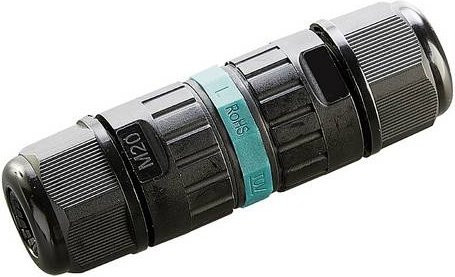 Heitronic 501325 Kabelverbinder mit Steckklemmen in Schwarz - Bild 1