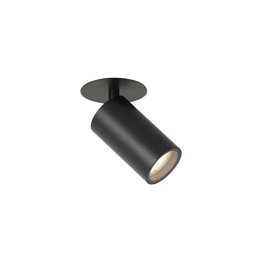 QAZQA Moderner LED Einbaustrahler Chels in Schwarz, GU10, IP44, verstellbar und dimmbar, Metall, Durchmesser: 50 mm - Bild 2