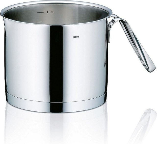 Kela Milchtopf Cailin aus Edelstahl 18/10, Silber, Durchmesser: 14 cm, Höhe: 11,5 cm - Bild 1