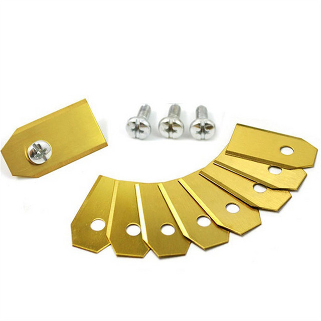 Segway Navimow Ersatzklingen Set mit Schrauben für I105N, I108N, I110N, H500N, H800N, H1500N, H3000N Roboter-Rasenmäher, 36 Stück, Silber und Gold - Bild 1
