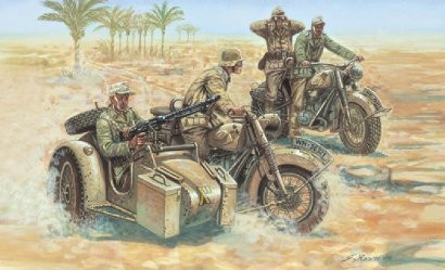 Italeri WWII Deutsche Motorräder, Fahrzeuge, 1:72 - Bild 1