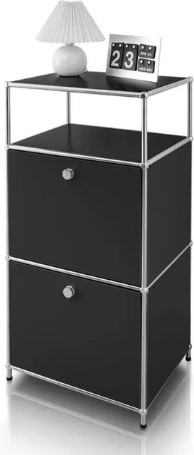Floordirekt Metallregal Concept Epure MK-120 in Schwarz, B/T/H: 50 x 40 x 100 cm - Bild 1