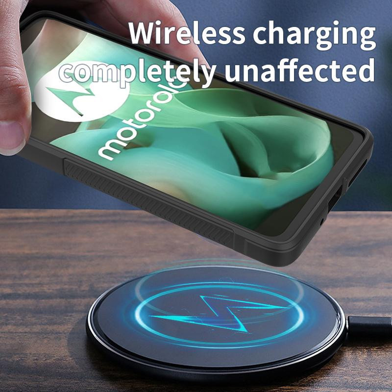 Flexibles Silikon Case für Motorola Moto G86 Power in Schwarz, Stoßfeste Schutzhülle - Bild 2