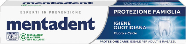 Mentadent Tägliche Pflege Zahncreme, Kinder, 75 ml, mit Fluorid und Calcium - Bild 1