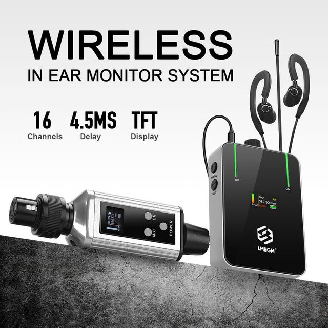 LMBGM AR9 In-Ear-Mono-Monitor mit 16 Signalkanälen und hochauflösendem TFT-Bildschirm - Bild 1