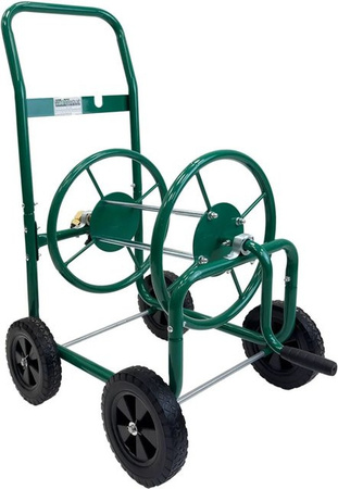 TRUTZHOLM Schlauchwagen Basic aus Stahl in Grün für 50 m Gartenschlauch mit 3/4 Zoll Anschluss, B: 95,5 cm, H: 58 cm