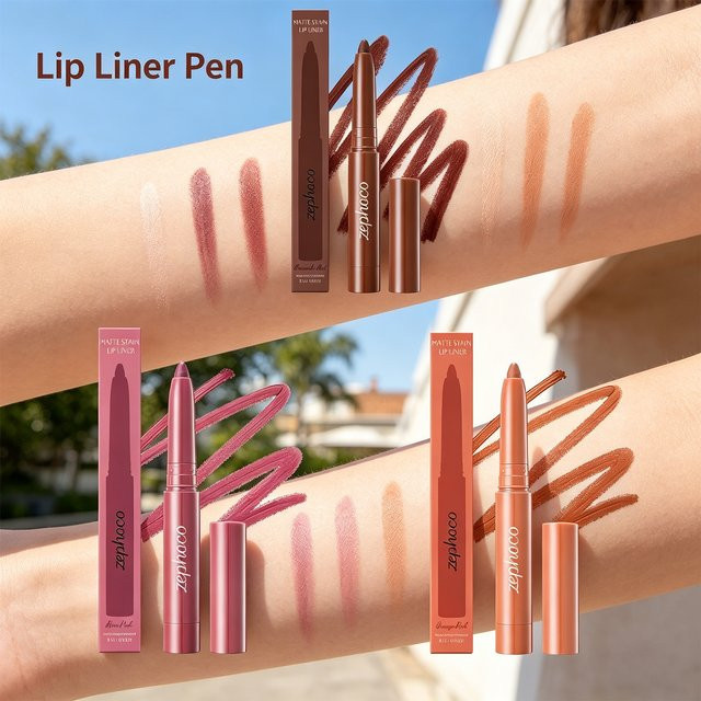 Zephoco 3D Matte Lip Liner, Unisex - Bild 1