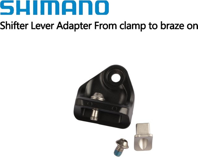 Shimano Schalthebeladapter von Klemm- auf Aufsteckmontage in Schwarz für M5100 M6100 M7100 Y0L898040 - Bild 1