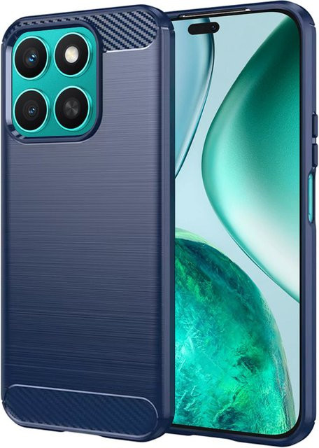 Techsuit Schutzhülle für Honor X8c in Blau mit Carbon-Optik - Bild 1