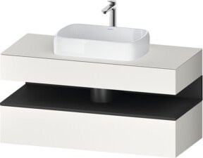 Duravit Waschtischunterschrank Qatego in Grau und Weiss, B/T/H: 120 x 55 x 60 cm - Bild 1