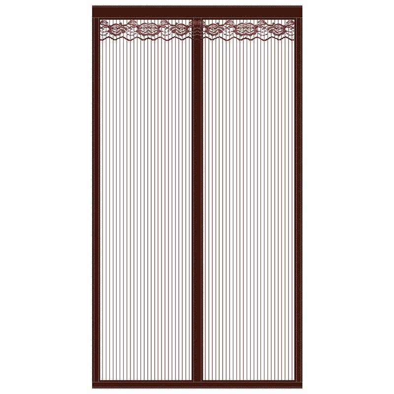 WoW Home Magnetischer Anti-Mücken-Türvorhang aus Mesh mit Klettverschluss, Schwarz, B x H: 90 x 210 cm - Bild 2