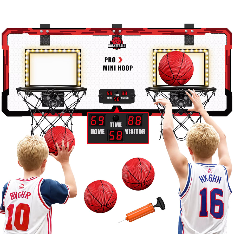QDRAGON Kinder-Basketballkorb-Set, Schwarz, Bunt / Mehrfarbig, Kunststoff - Bild 4