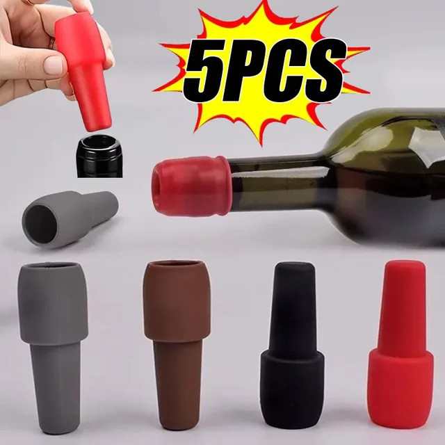 SUNFILI Silikon Wein Stopper zur Versiegelung von Wein- und Champagnerflaschen - Bild 1