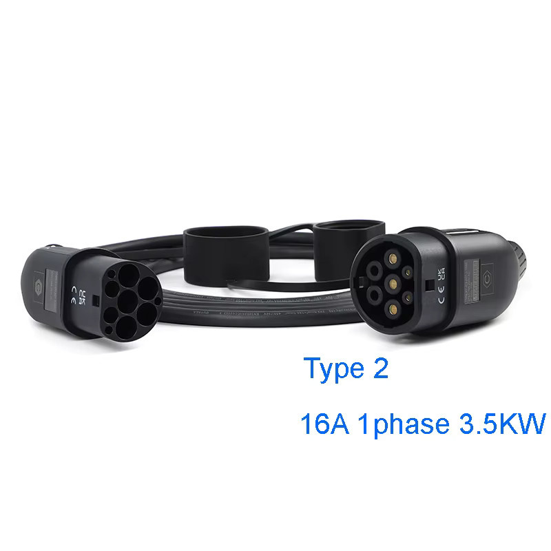 ANDAIIC Ladekabel Typ 2 und Typ 1 für Straßenladestationen und Wallboxen, 5 Meter, Schwarz, Wasserdicht, 3,5kW-22kW, Modus 3, 1-phasig oder 3-phasig - Bild 3