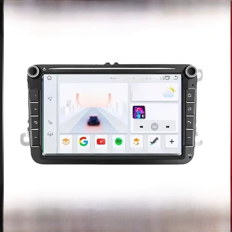 OSSURET Android Autoradio mit GPS für VW Volkswagen Skoda Octavia Golf 5 6 Touran Passat B6 Polo Jetta Amarok in Schwarz - Bild 1