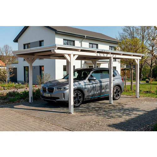 SKANHOLZ Carport Emsland aus Fichte mit EPDM-Dach in Weiß, B: 604 cm, T: 340 cm - Bild 4