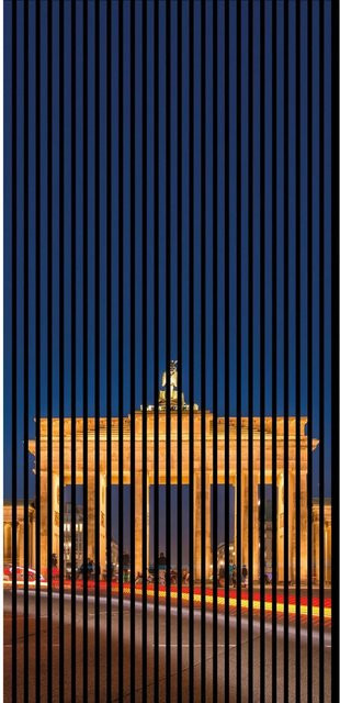 FN Acustico Akustikplatte Berlin Bunt aus PET und MDF mit modernem Design, H x B x T: 2.400 x 1.133 x 19 mm - Bild 1