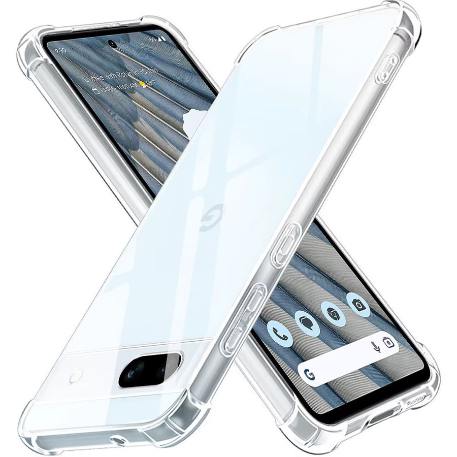 Stoßfeste Airbag-Schutzhülle aus transparentem TPU-Silikon für Google Pixel 7, 8 Pro, 6A, 8A und 7A - Bild 3