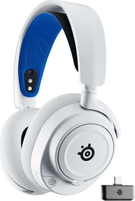 Steelseries Arctis Nova 7P Wireless Over-Ear Gaming Kopfhörer in Blau-Weiß mit Bluetooth und USB-C/USB-A Anschluss - Bild 1