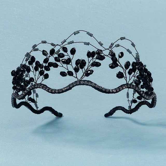 Tiara Kristall Perlen, Mesh, Damen - Bild 1