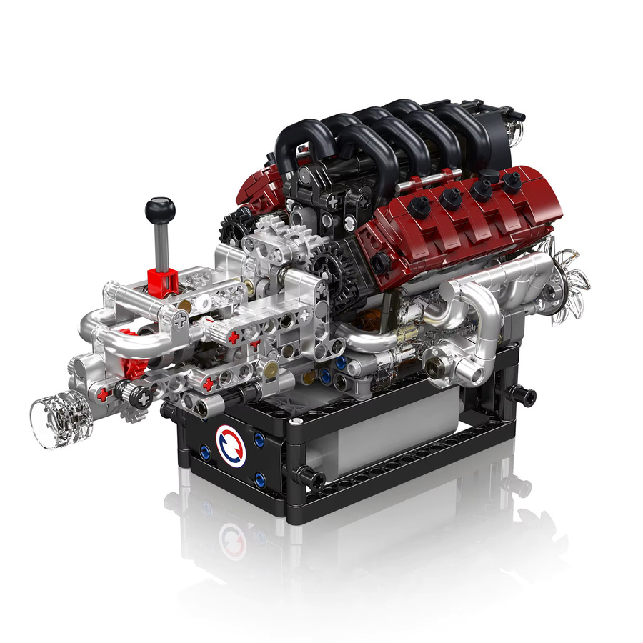 MOULDKING GTS V8 Motor und Getriebe-Bausteine Set mit Getriebesteuerung in Mehrfarbig - Bild 2