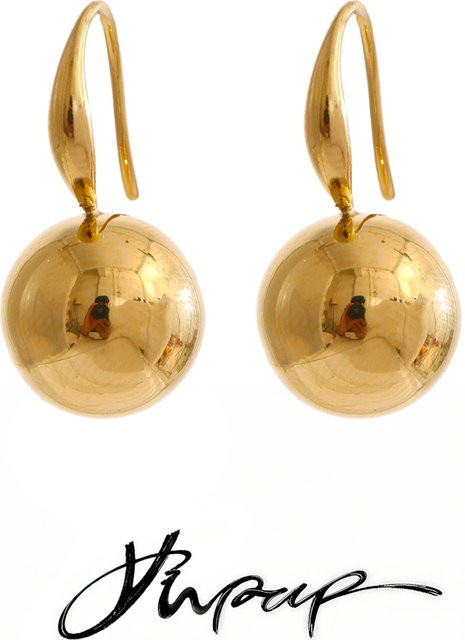 Yhpup Ohrhänger Edelstahl, Gold, Unisex - Bild 1