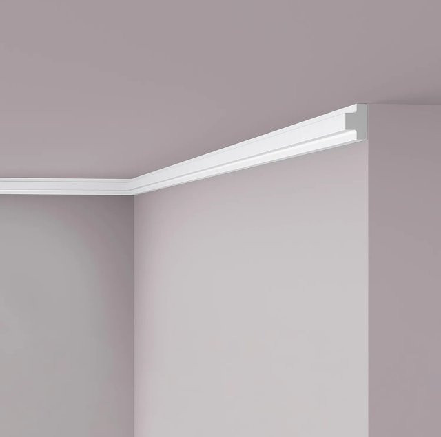 NMC Nomastyl T4 Wand- und Friesleiste als Zierleiste in Weiß, H x B x T: 3 x 2 x 0,5 cm (Länge: 2 m) - Bild 1
