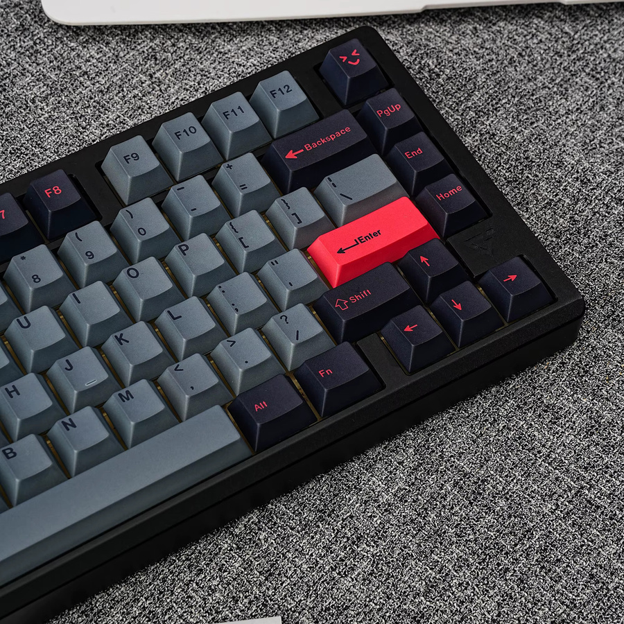 Jaycomia GMK 8008 Tastenkappen Set in Grau mit 143 Tasten für mechanische Tastaturen inklusive deutscher, koreanischer, spanischer, arabischer, französischer und russischer Beschriftung sowie Abnt2 Layout - Bild 2